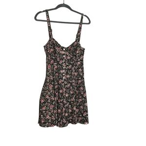 Energie Y2K 90s Style Ditsy Floral Shorts Romper Button Front 100% Cotton Medium